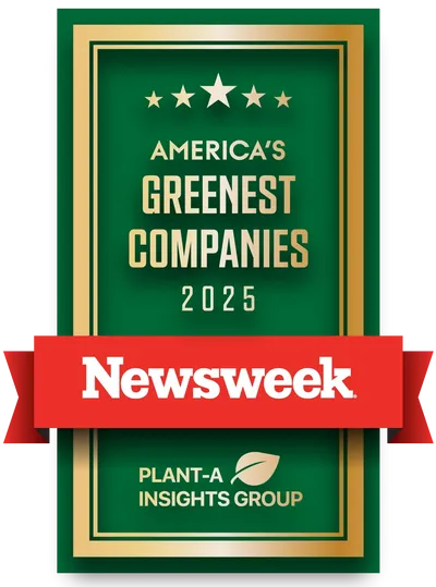 Newsweeks 2025 Greenest Company logo