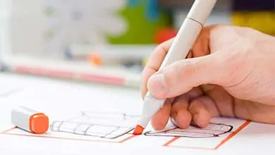 person working at desk