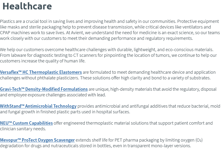  Healthcare  Plastics are a crucial tool in saving lives and improving health and safety in our communities  Protecti   